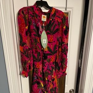 Farm Rio Pop Leopard Chemise dress size large